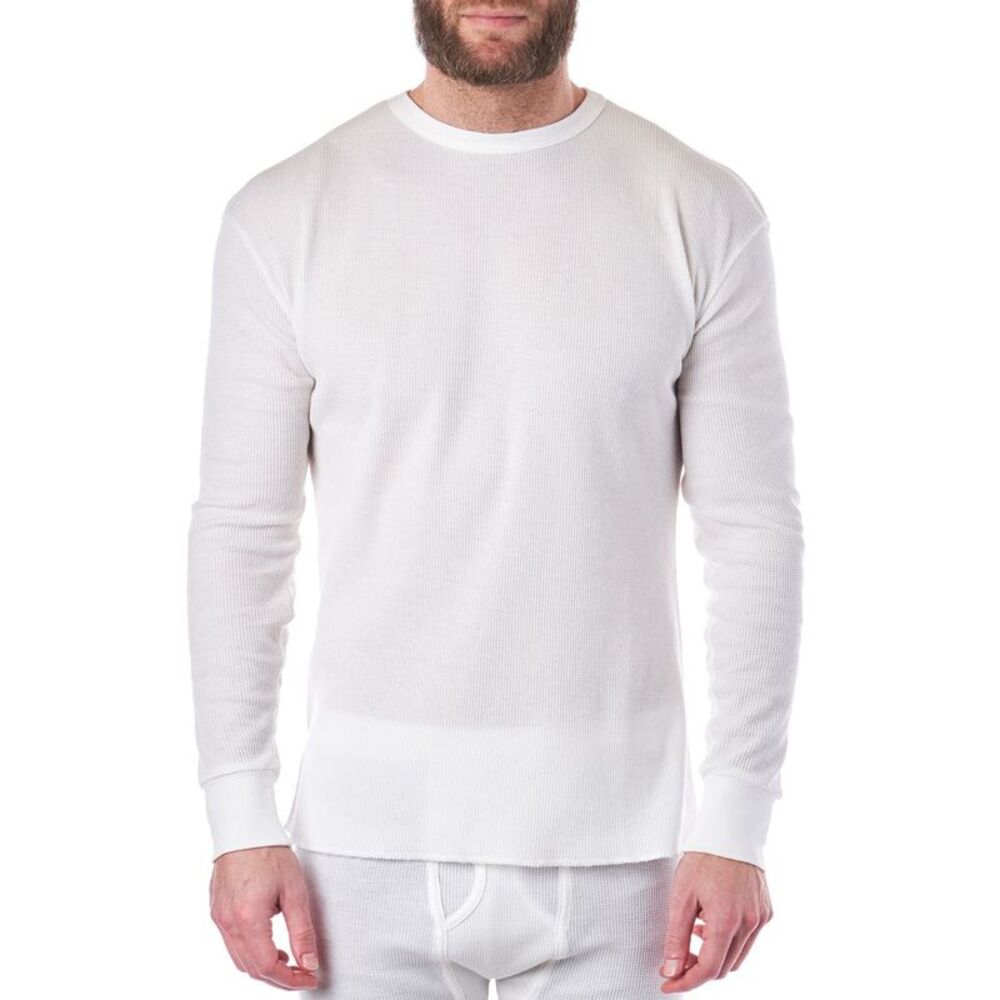 Alpine Swiss Mens Thermal Long Sleeve Top Waffle Knit Shirt Base Layer Underwear